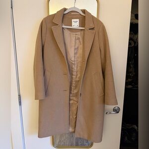 Abercrombie & Fitch Beige Wool Blend Jacket